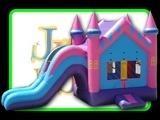 Jump and Slide Pink Princess Castle Combo (kids 6 years old or younger) Jump and Slide Pink Princess Castle Combo (kids 6 years old or younger)