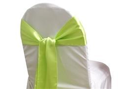 Satin Sash APPLE GREEN Satin Sash APPLE GREEN