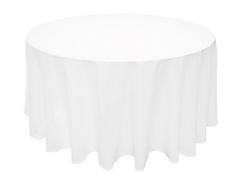 White Round Tablecloth 108" White Round Tablecloth 108"